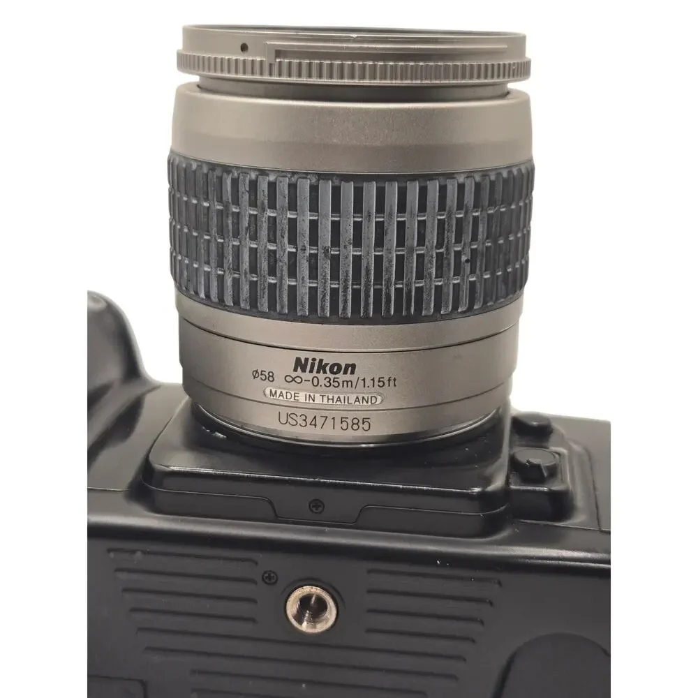 Nikon N6006 F-601 35mm Film Camera & 28-80mm Lens - Untested As Is